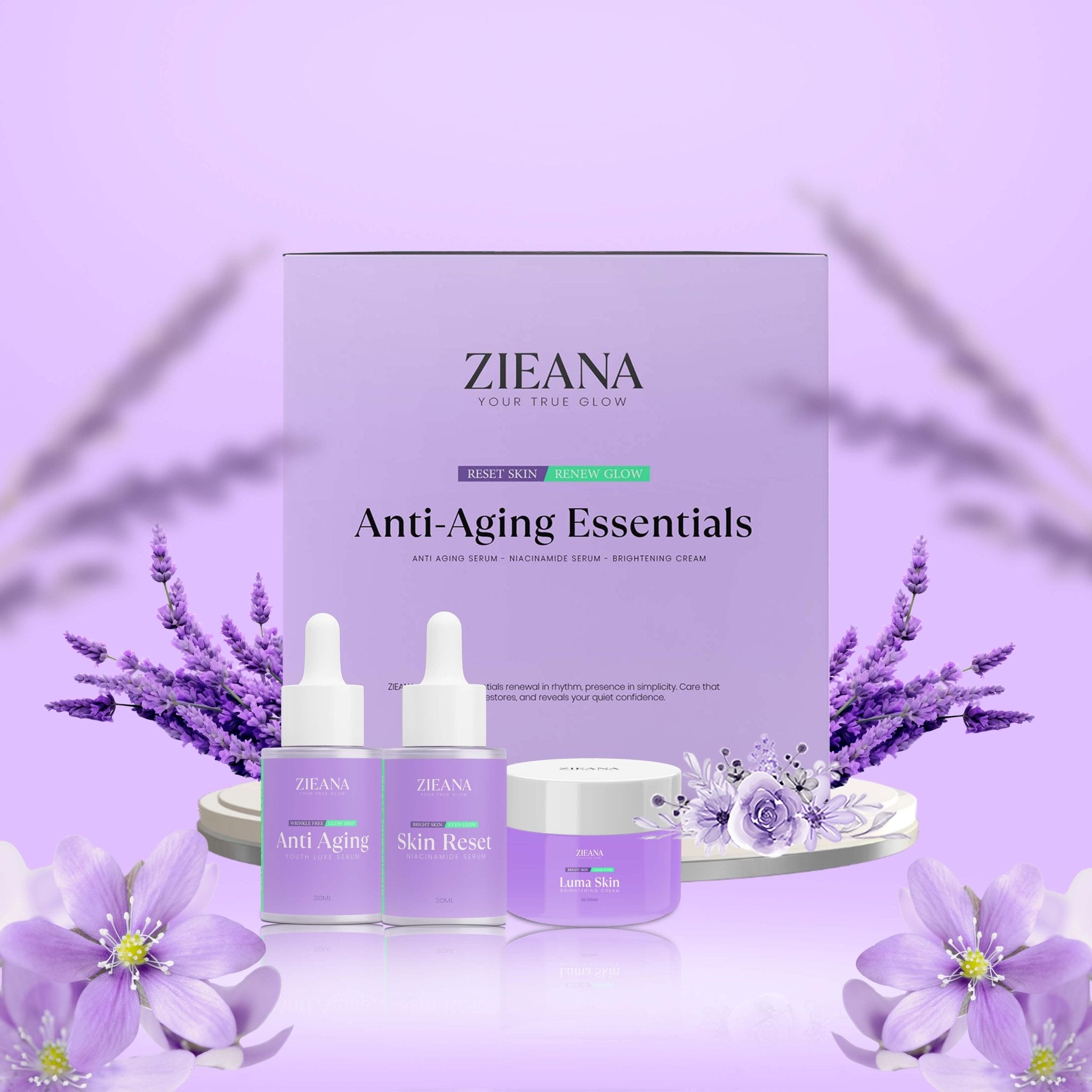Anti - Aging Essentials - Bundle - ZIEANA